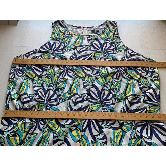 J Jason Wu 4X Woven Palm Printed Romper - Picture 8 of 11